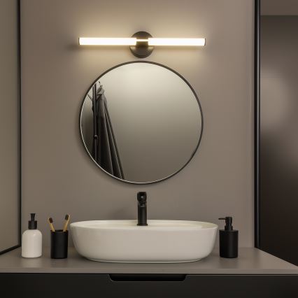 Brilagi - LED badkamerspiegelverlichting LARA LED/10W/230V 60 cm IP44 zwart