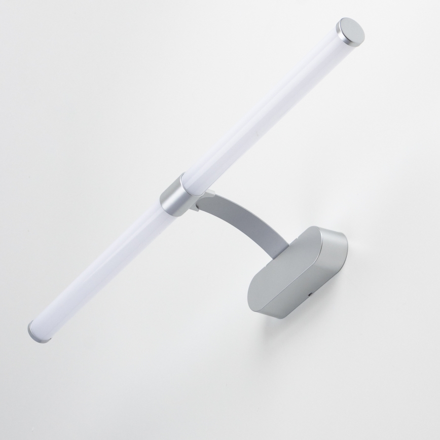 Brilagi - LED-badkamerspiegelverlichting 2-in-1 TUBEO LED/8W/230V 60 cm IP44 zilver