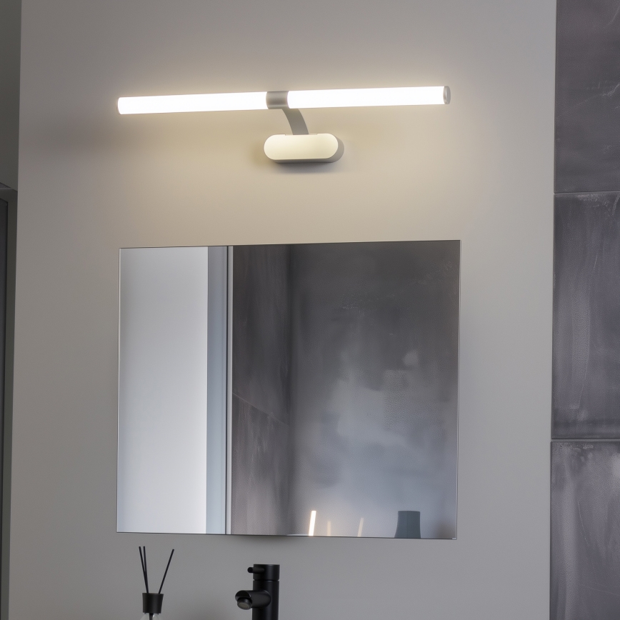 Brilagi - LED-badkamerspiegelverlichting 2-in-1 TUBEO LED/8W/230V 60 cm IP44 zilver