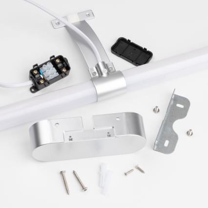 Brilagi - LED-badkamerspiegelverlichting 2-in-1 TUBEO LED/8W/230V 60 cm IP44 zilver