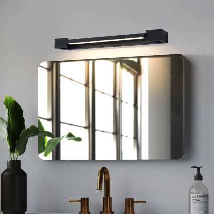 Brilagi - LED-spiegelverlichting voor de badkamer AQUA LINE LED/12W/230V 45 cm IP44 zwart CRI 90