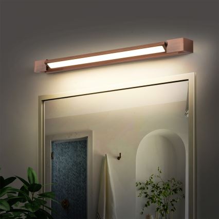 Brilagi - LED-spiegelverlichting voor de badkamer AQUA LINE LED/18W/230V 60 cm IP44 brons CRI 90