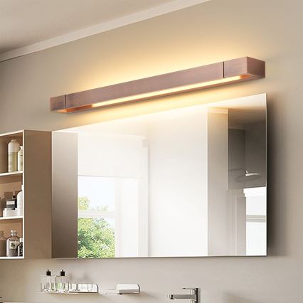 Brilagi - LED-spiegelverlichting voor de badkamer AQUA LINE LED/18W/230V 60 cm IP44 brons CRI 90