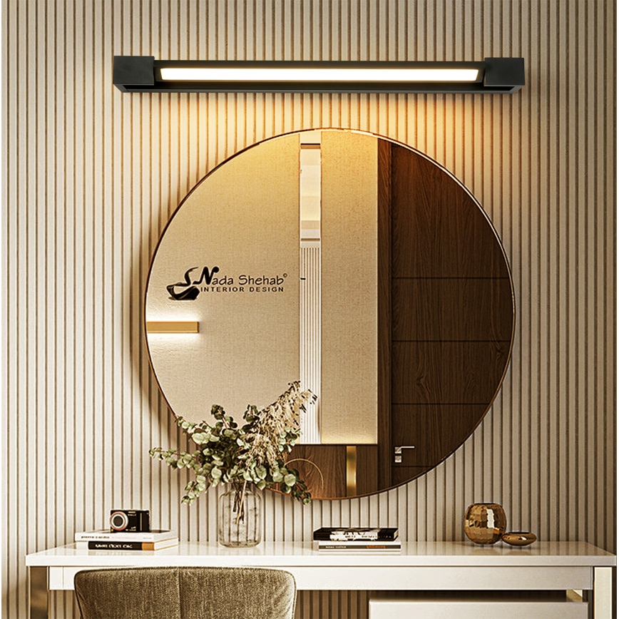 Brilagi - LED-spiegelverlichting voor de badkamer AQUA LINE LED/18W/230V 60 cm IP44 zwart CRI 90