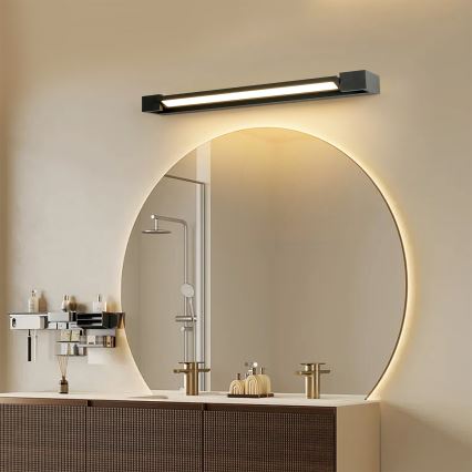 Brilagi - LED-spiegelverlichting voor de badkamer AQUA LINE LED/18W/230V 60 cm IP44 zwart CRI 90