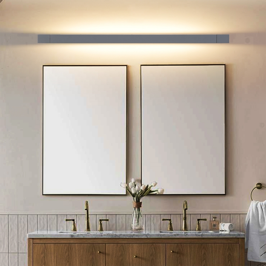 Brilagi - LED spiegelverlichting AQUA LINE LED/36W/230V 120 cm IP44 antraciet CRI 90