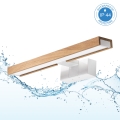 Brilagi - LED-spiegelverlichting voor de badkamer 3-in-1 WOODY MIRROR LED/8W/230V 40 cm IP44 wit/eiken