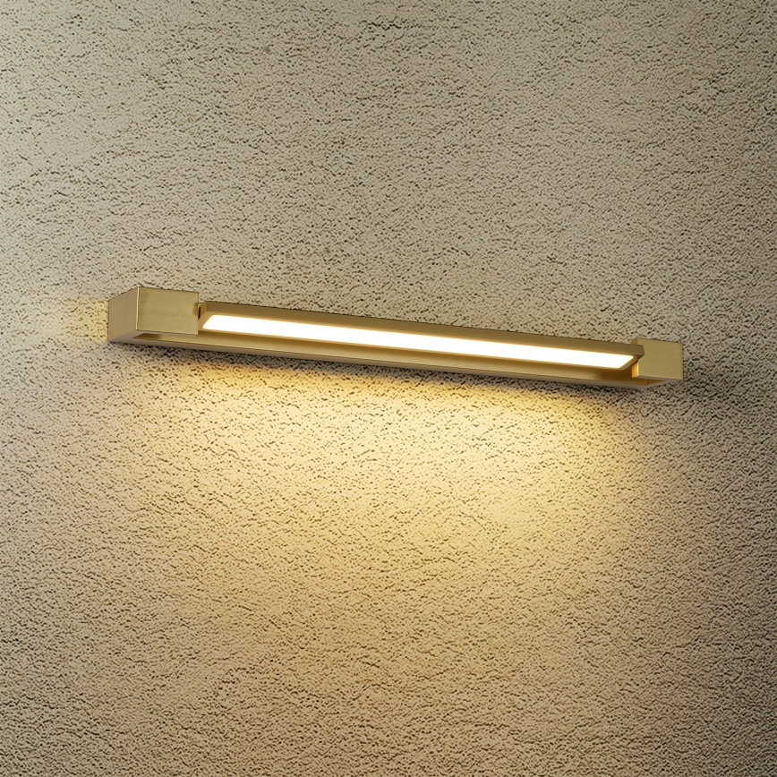 Brilagi - LED-spiegelverlichting voor badkamer AQUA LINE LED/18W/230V 60 cm IP44 goud CRI 90