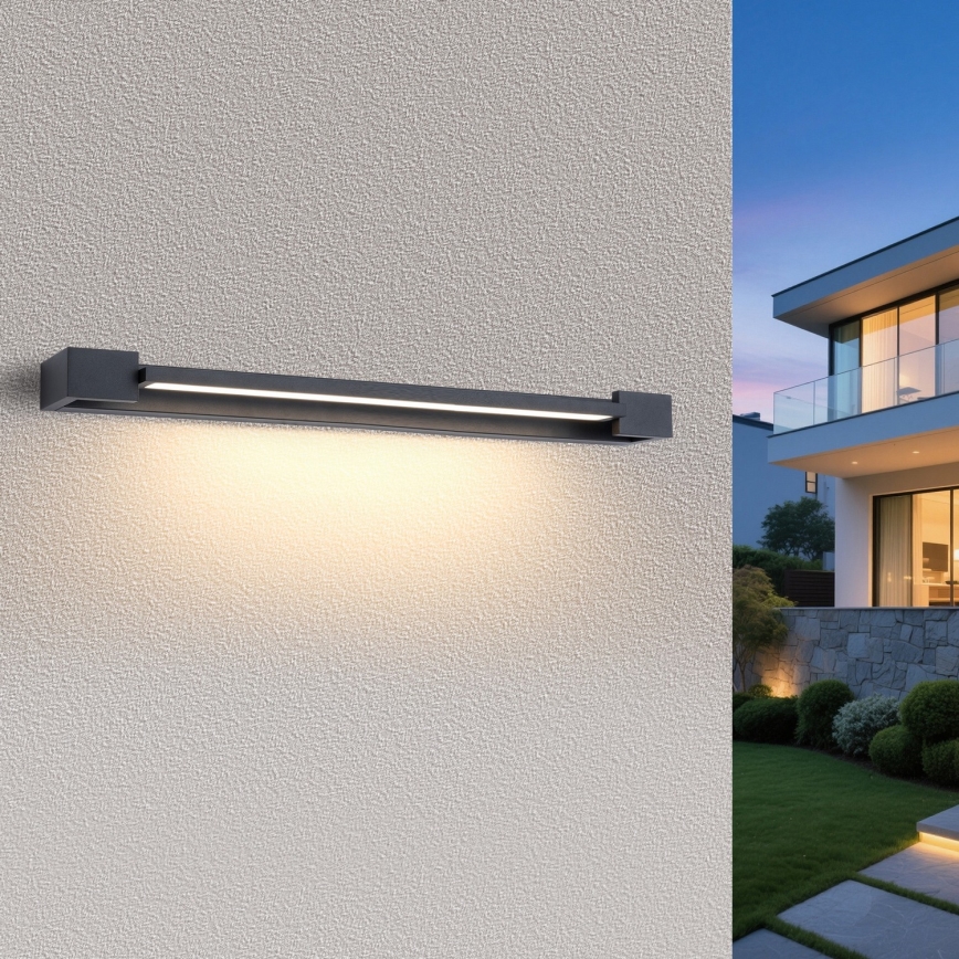 Brilagi - LED-spiegelverlichting AQUA LINE LED/24W/230V 90 cm IP44 antraciet CRI 90