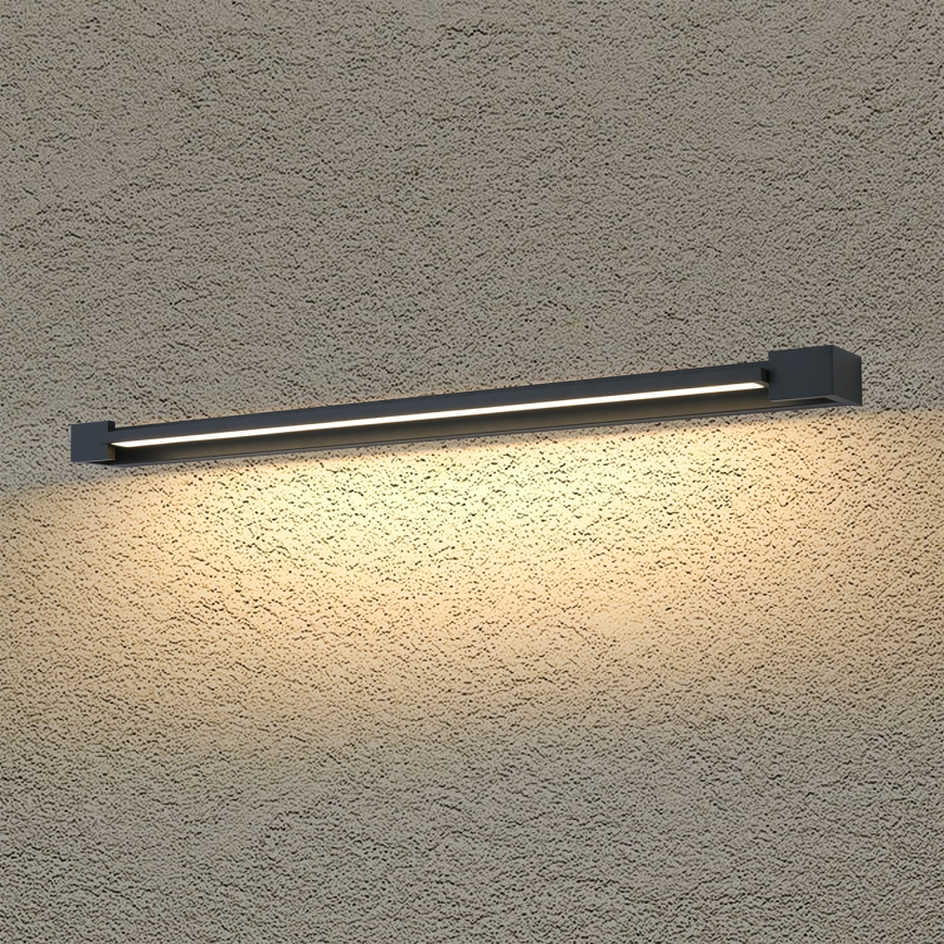 Brilagi - LED-badkamerspiegelverlichting AQUA LINE LED/24W/230V 90 cm IP44 zwart CRI 90