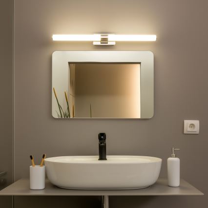 Brilagi - LED-badkamerspiegelverlichting DIANA LED/10W/230V 60 cm IP44 glanzend chroom