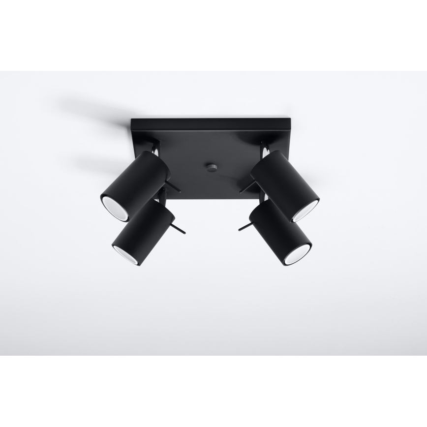 Brilagi -  LED spot ASMUS 4xGU10/7W/230V zwart