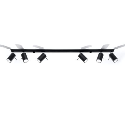 Brilagi -  LED spot ASMUS 6xGU10/7W/230V zwart