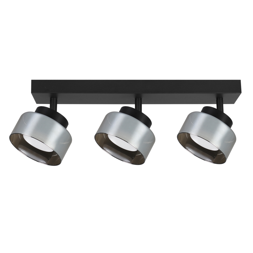Brilagi - LED Spot AURA LUX 3xGX53/30W/230V noir/fumé