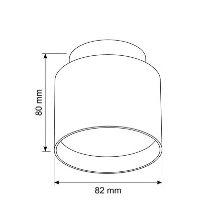 BRILAGI - LED plafondspot BACKLIT 1xGX53/15W/230V + LED/3W Ø 8 cm eiken decor
