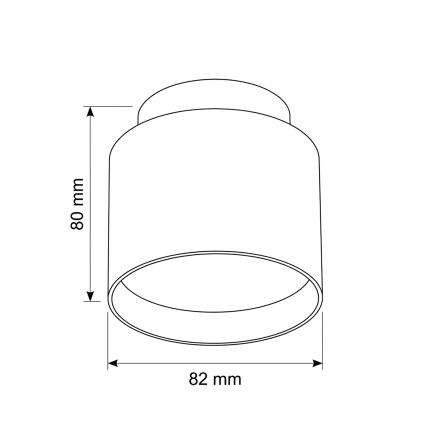 BRILAGI - LED-spot BACKLIT 1xGX53/15W/230V + LED/3W Ø 8 cm zwart