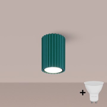 Brilagi - LED-spot CRESTO 1x GU10/10W/230V 10 cm turkoois