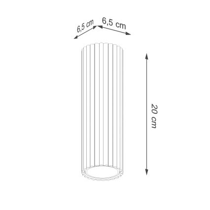 Brilagi - LED-spot CRESTO 1x GU10/10W/230V 20 cm rood
