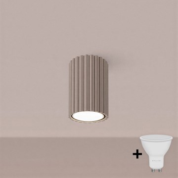 Brilagi - LED-spot CRESTO 1xGU10/10W/230V 10 cm taupe