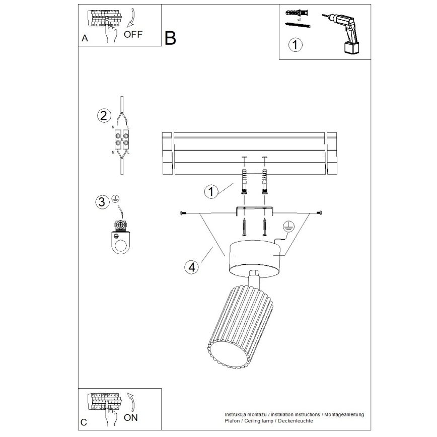 Brilagi - LED-spot CRESTO 1xGU10/10W/230V groen