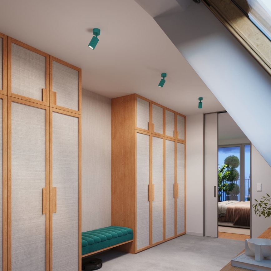 Brilagi - LED spot CRESTO 1xGU10/10W/230V turkoois