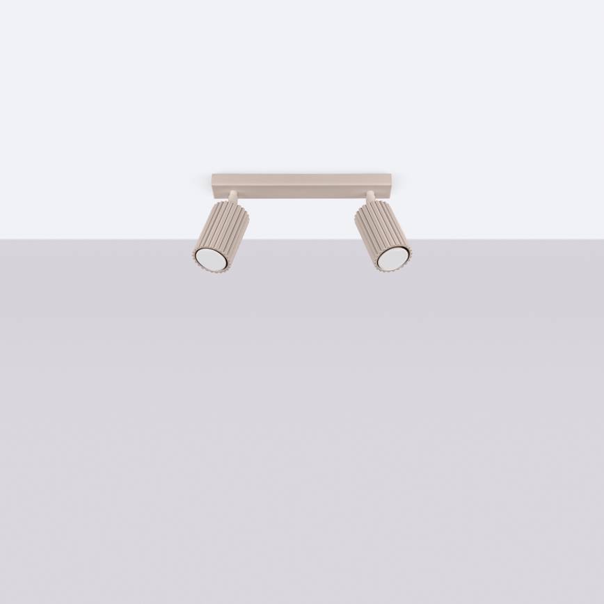 Brilagi - LED-spot CRESTO 2x GU10/10W/230V taupe