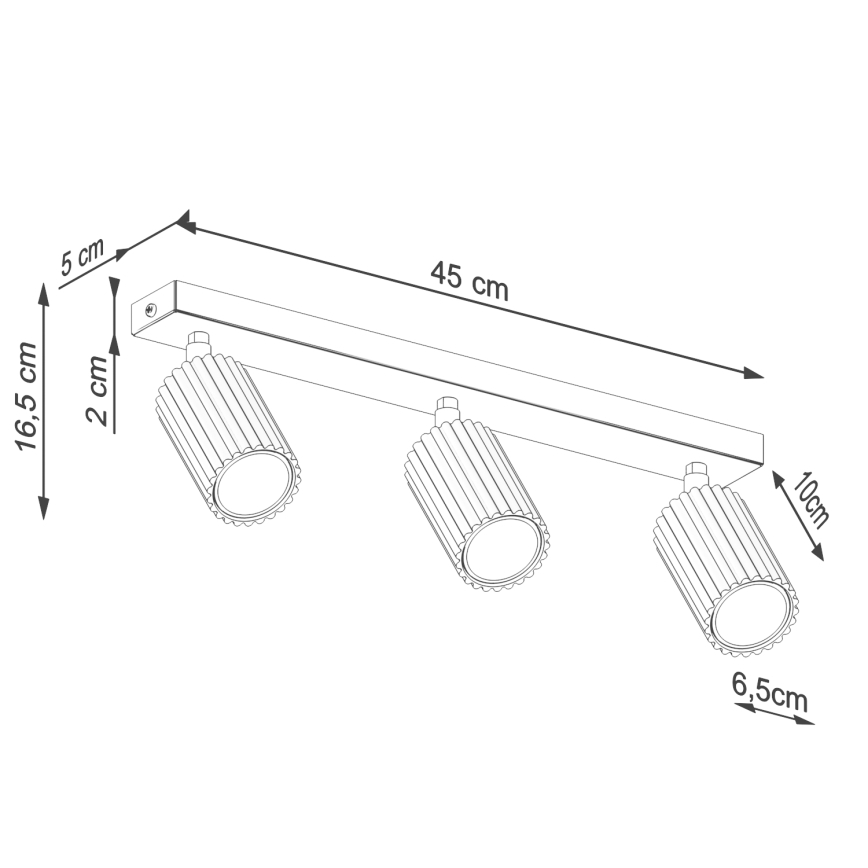 Brilagi - LED-spot CRESTO 3xGU10/10W/230V turkoois
