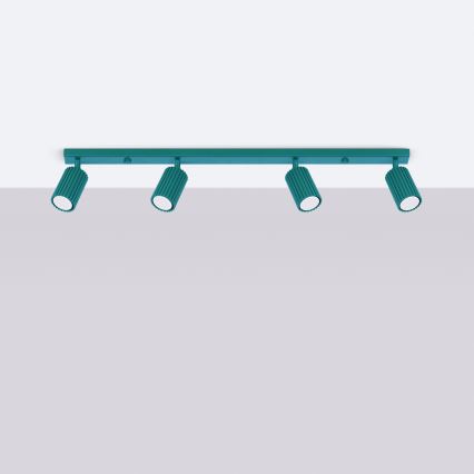 Brilagi - LED-spot CRESTO 4x GU10/10W/230V turkoois