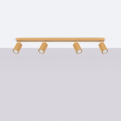 Brilagi - LED-spot CRESTO 4xGU10/10W/230V goudkleurig