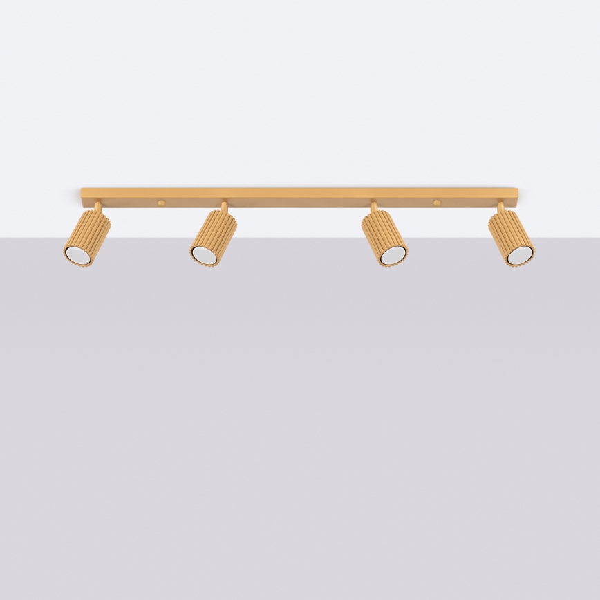 Brilagi - LED-spot CRESTO 4xGU10/10W/230V goudkleurig