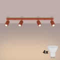 BRILAGI - LED-spot CRESTO 4xGU10/10W/230V oranje
