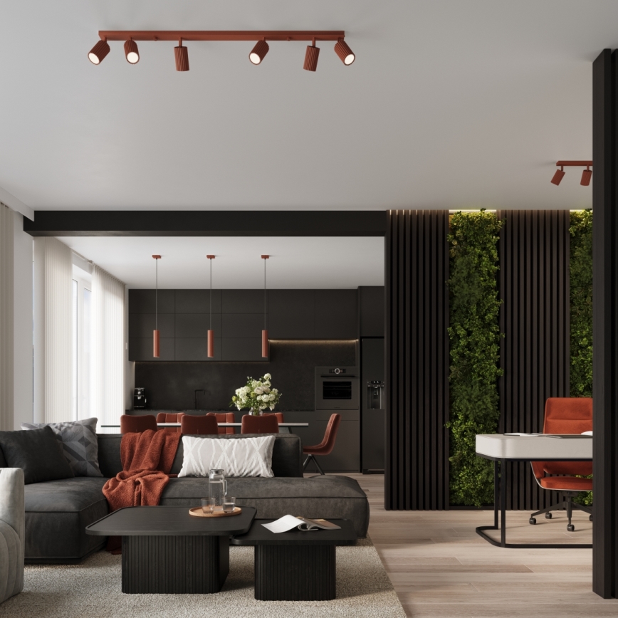 Brilagi - LED-spot CRESTO 4xGU10/10W/230V rood