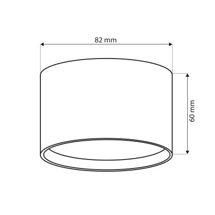 Brilagi - LED Spot pour salle de bains SMOOTH 1xGX53/15W/230V anthracite IP65