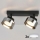 Brilagi - LED Spotarmatuur AURA LUX 2xGX53/30W/230V zwart/rookglas