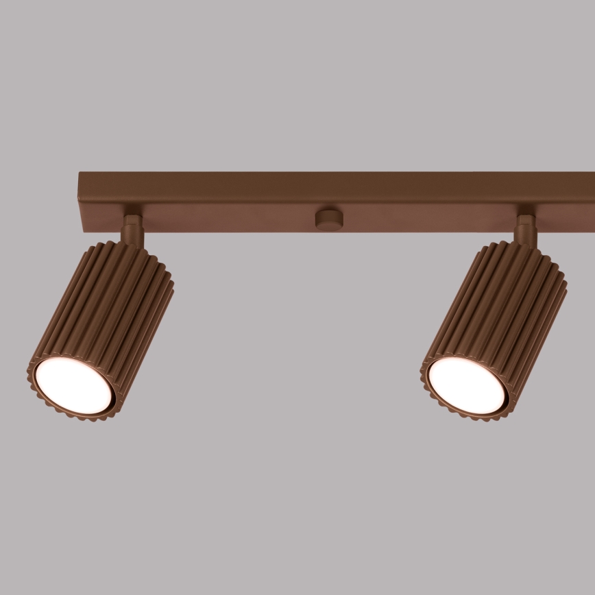 Brilagi - LED-spotarmatuur CRESTO 4x GU10/10W/230V bruin
