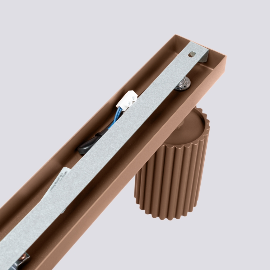 Brilagi - LED-spotarmatuur CRESTO 4x GU10/10W/230V bruin