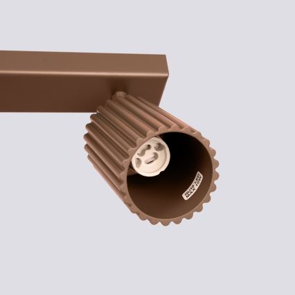 Brilagi - LED-spotarmatuur CRESTO 4x GU10/10W/230V bruin