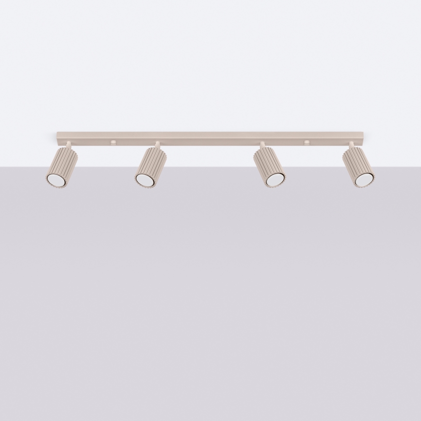 Brilagi - LED-spotarmatuur CRESTO 4xGU10/10W/230V taupe