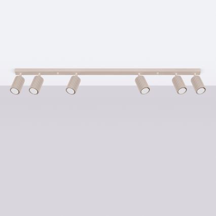 Brilagi - LED spotarmatuur CRESTO 6xGU10/10W/230V taupe