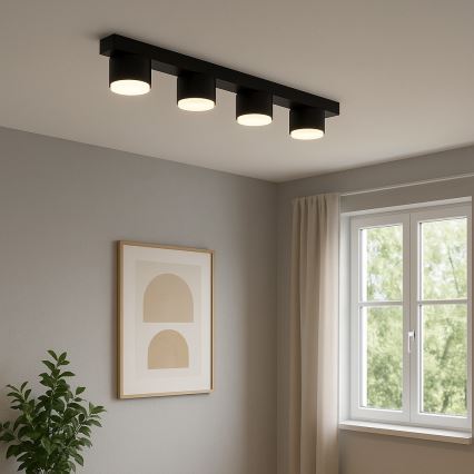 Brilagi - LED-spotarmatuur MONO 4xGX53/12W/230V zwart