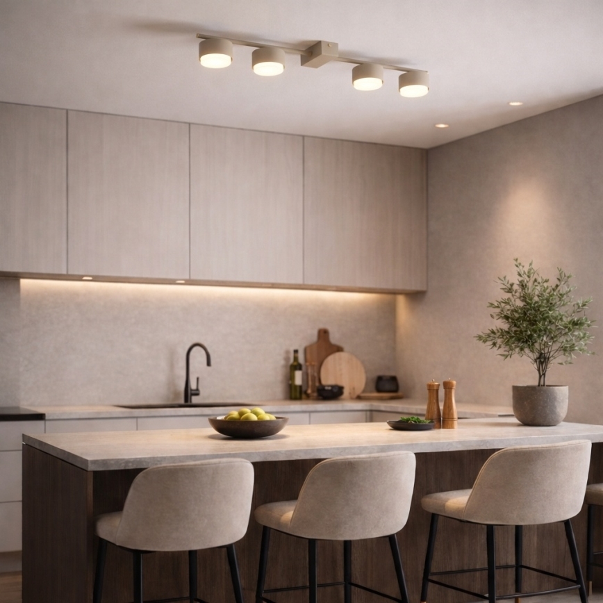 Brilagi - LED-spotarmatuur MONO 4xGX53/30W/230V beige