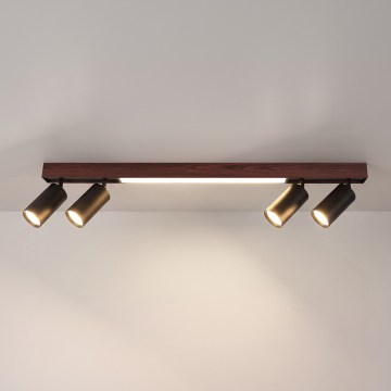 BRILAGI - LED-spotarmatuur SELE 4xGU10/30W/230V + LED/20W zwart/kersendecor