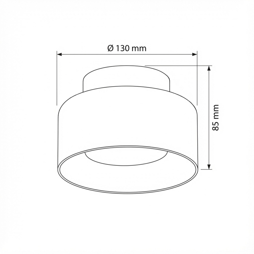 Brilagi - LED Spotlamp AURA LUX 1xGX53/30W/230V Ø 13 cm zwart/gerookt glas