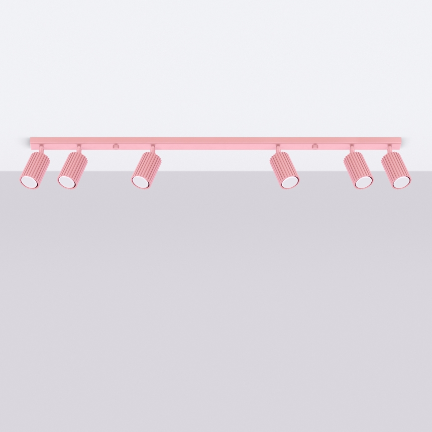 Brilagi - LED spotlamp CRESTO 6xGU10/10W/230V roze