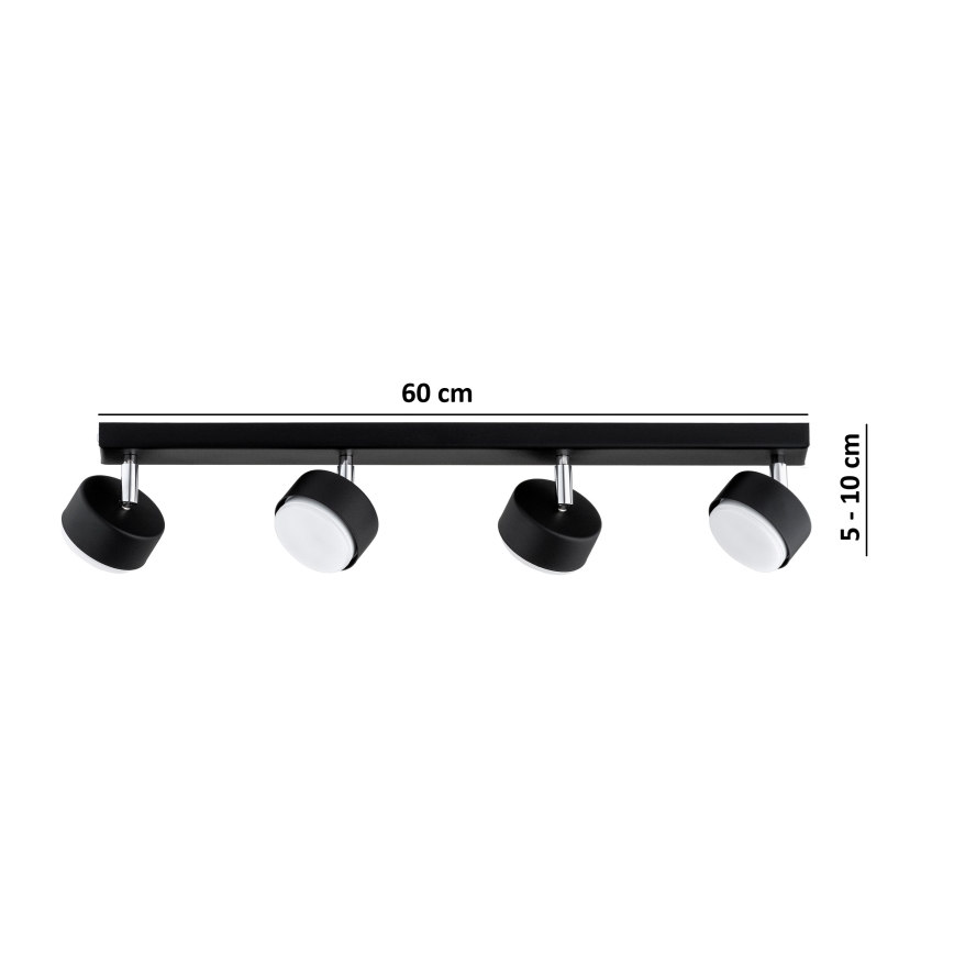 Brilagi - LED spotlamp MONO 4xGX53/30W/230V zwart