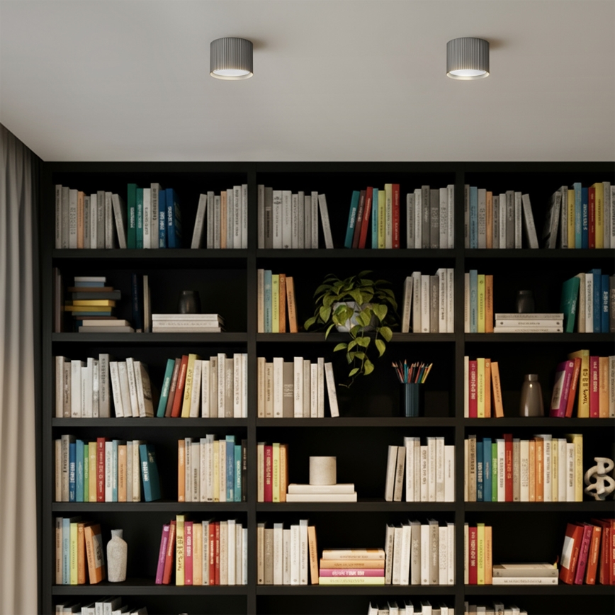 Brilagi - LED Spotlamp STRIPY 1xGX53/15W/230V zilverkleurig