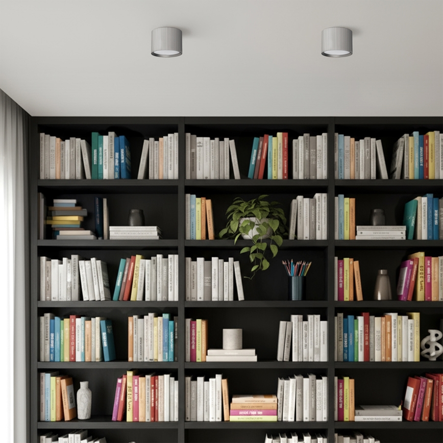 Brilagi - LED Spotlamp STRIPY 1xGX53/15W/230V zilverkleurig