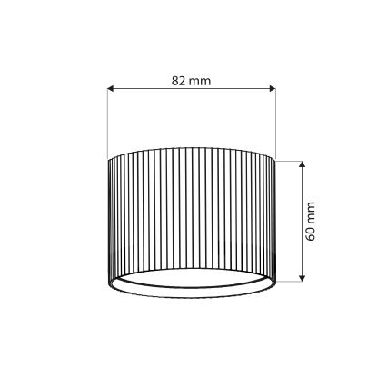 Brilagi - LED Spotlamp STRIPY 1xGX53/15W/230V zwart