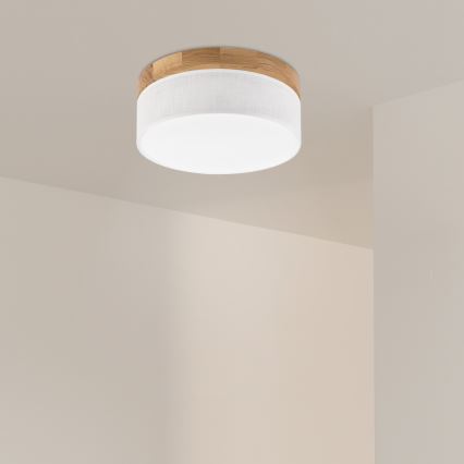Brilagi - ЛЕД стельове світильник BELLADONNA LED/20W/230V діаметр 30 см білий/дуб