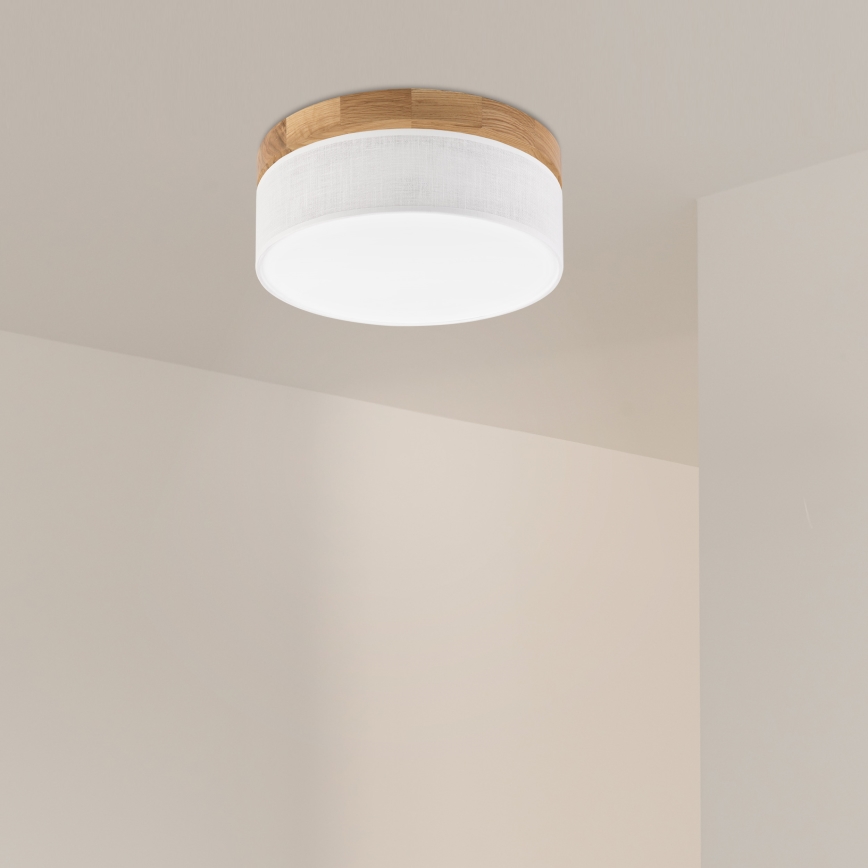 Brilagi - ЛЕД стельове світильник BELLADONNA LED/20W/230V діаметр 30 см білий/дуб